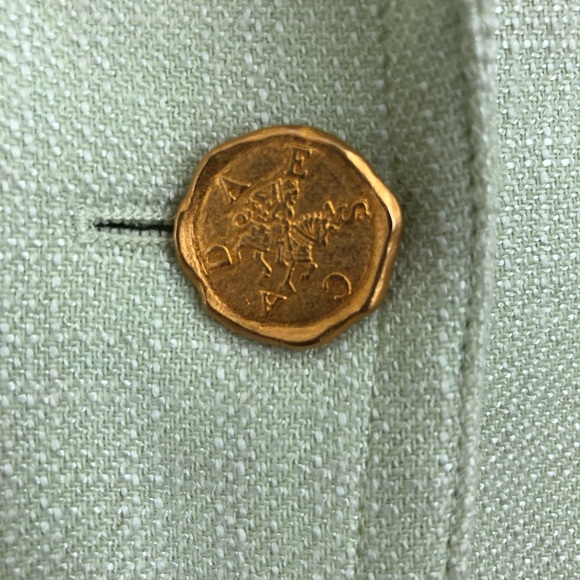 ✨Escada Margaretha Ley Skirt Suit Gold Logo Button - Picture 6 of 15